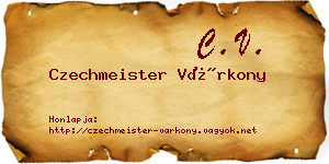 Czechmeister Várkony névjegykártya